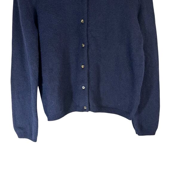 NWT H&M Womens Wool Blend Button Cardigan Blue Size XS Neutral Minimalist Preppy - Picture 4 of 9